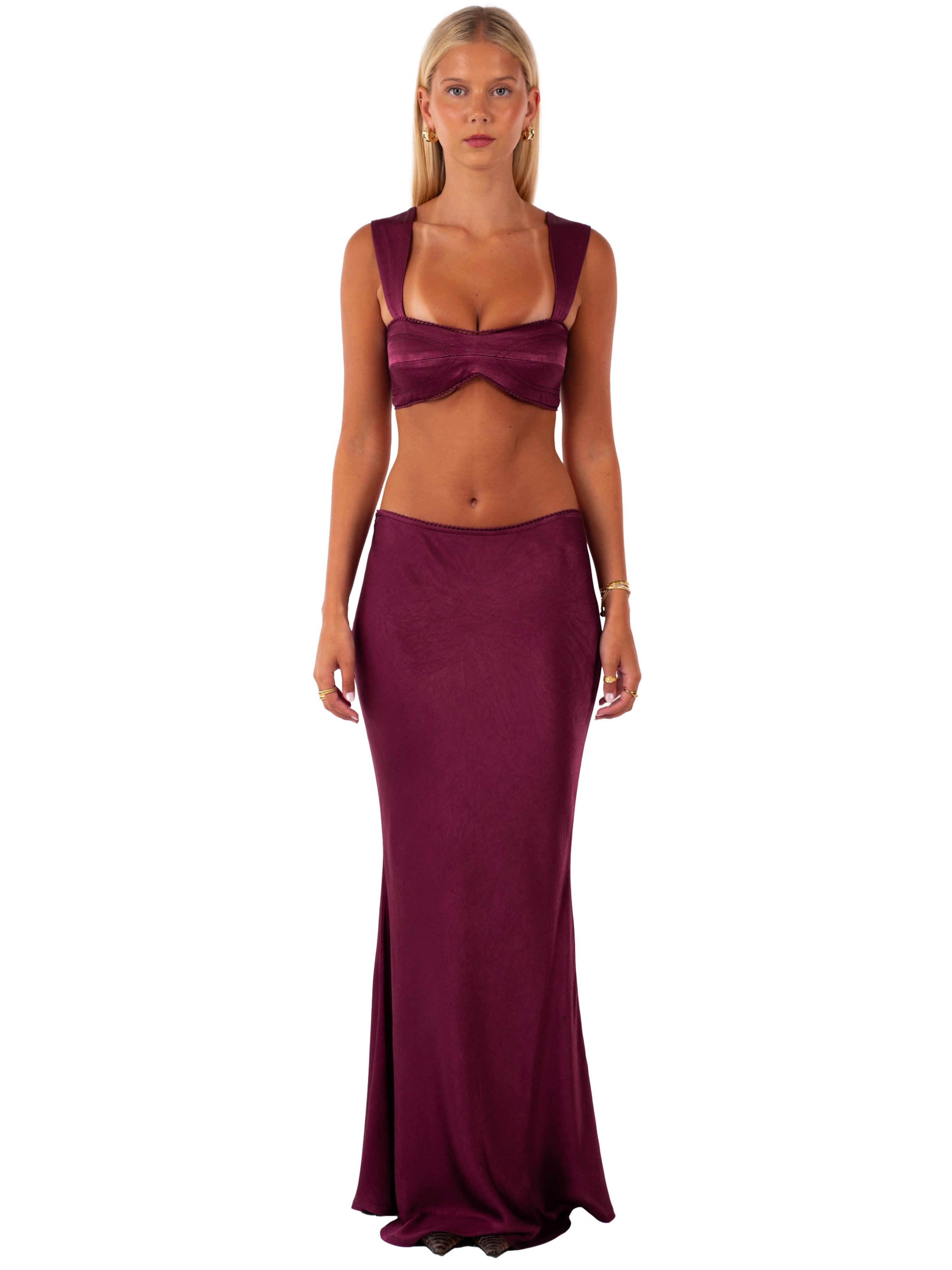 Penelope Maxi Skirt | Berry